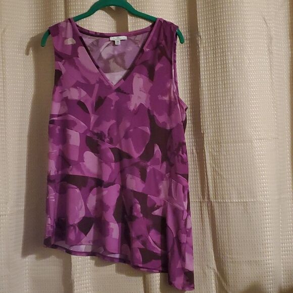 H HALSTON WOMAN SLEEVELESS TOP M/M - Picture 1 of 6